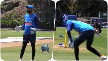 KL Rahul Spotted Doing Wicket-Keeping Practice Extensively as Virat Kohli and Co Sweat it Out in the Nets Ahead of India vs New Zealand 1st T20I 2020 (Watch Video & Pics)