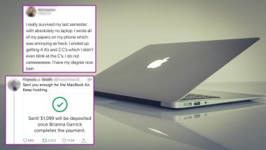 Twitter User Buys Stranger MacBook Air After Finding Out She Wrote School Essays on Her Phone! Netizens Get Emotional