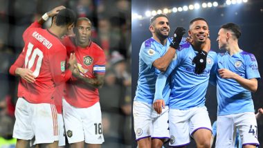 Man United vs Man City Carabao Cup 2019–20 Live Streaming Online: How to Watch Free Live Telecast of Football League Cup Semi-Final Leg 1 Match in Indian Time?