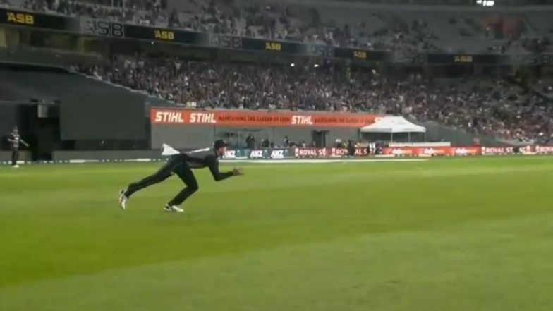 Martin Guptill Grabs a Stunner to Dismiss Virat Kohli on 45 Runs During IND vs NZ 1st T20I 2020, Netizens Hail the Kiwi Player (Watch Video)