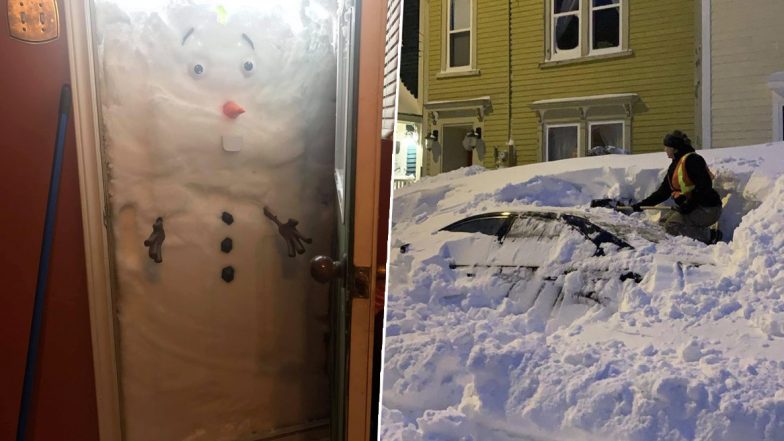 ‘Bomb’ Blizzard Burries Cars, Garages and Homes Under Snow in Newfoundland! People Share Pictures and Videos on Twitter