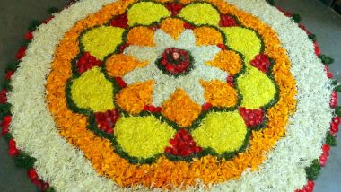 Latest Pookalam Designs for Pongal 2020: Simple Flower Rangoli Patterns and Kolam Designs to Decorate Your House During the Festive Season (Watch Videos)