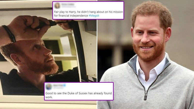 Prince Harry Got a Job of Handyman? Megxit Memes Take New Twist After an Advert of Model’s Uncanny Resemblance to the Royal Goes Viral
