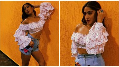 Sara Ali Khan's New Cute and Flirty Pictures In A Polka Dots Crop Top Will Take Your Breath Away