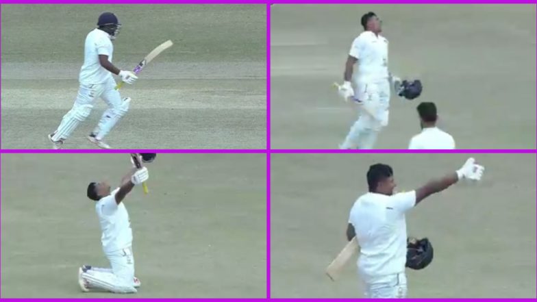 Watch Sarfaraz Khan's Pumped-up Celebration Video, 22-YO Scores Double Century During Himachal Pradesh vs Mumbai Ranji Trophy 2019-20 Match