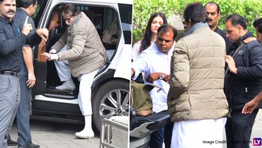 Ritu Nanda Funeral: Amitabh Bachchan and Aishwarya Rai Leave For Delhi To Pay Last Respects to Shweta Nanda's Mother-In-Law (View Airport Pics)