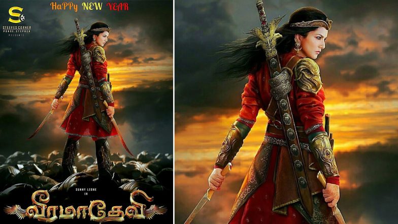 Sunny Leone's Epic Film Veeramadevi Gets a Fierce New Poster on New Year 2020 (See Pic)