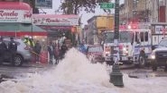 New York Hit by Water Main Break on Upper West Side, Subways Shut, Streets Flooded; Watch Video