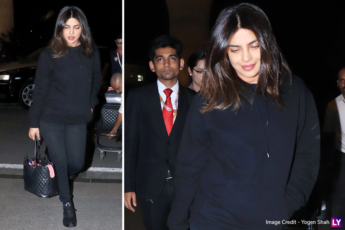 Priyanka Chopra Jonas Is All Smiles As She Heads Back to Bay (View Pics ...