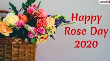 Rose Day 2020 Greetings & Images: WhatsApp Stickers, Messages, GIFs, Photos, SMS and Romantic Quotes on the First Day of Valentine Week to Your Loved One