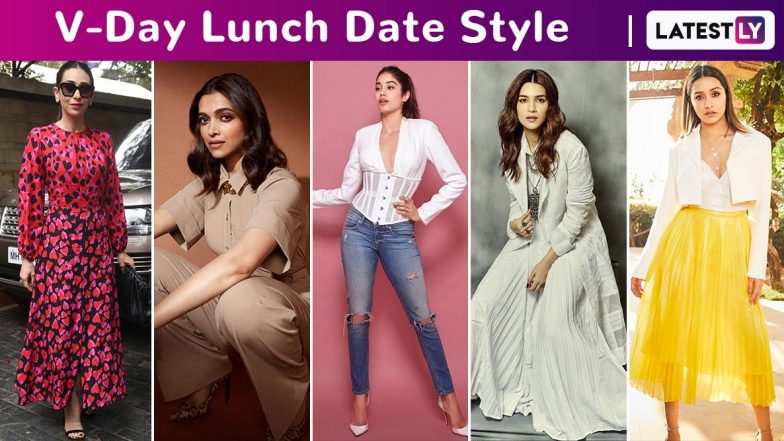Valentine’s Day 2020 Lunch Date Style: Allow Janhvi Kapoor, Deepika Padukone, Kriti Sanon and Shraddha Kapoor to Render You Flawless!