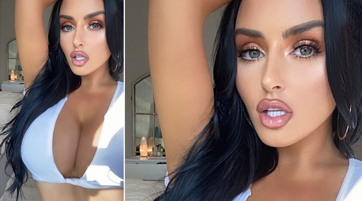 Super Hot Abigail Ratchford Flaunts Cleavage In a While Crop Top With a  Plunging Neckline on Instagram!