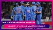 IND vs NZ, 5th T20I 2020 Preview: India Eye 5-0 Whitewash Against New Zealand