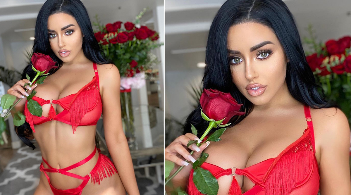 Showing abigail boobs her ratchford off Big tits