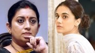 Thappad: Smriti Irani, Union Minister of Women and Child Development Lauds the Trailer of Taapsee Pannu Starrer