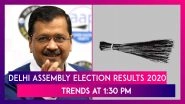 Delhi Assembly Election Results 2020 Trends At 1:30 PM: AAP Looks All Set To Retain Delhi