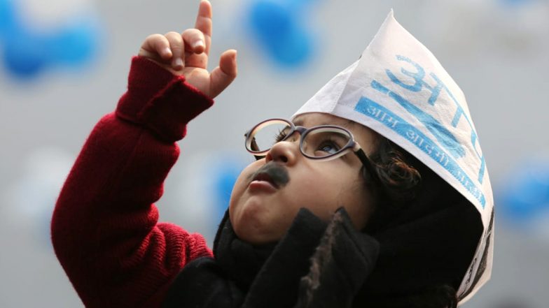 'Mini Mufflerman' Wins Hearts on Twitter as AAP Records Landslide Win in Delhi Assembly Elections 2020
