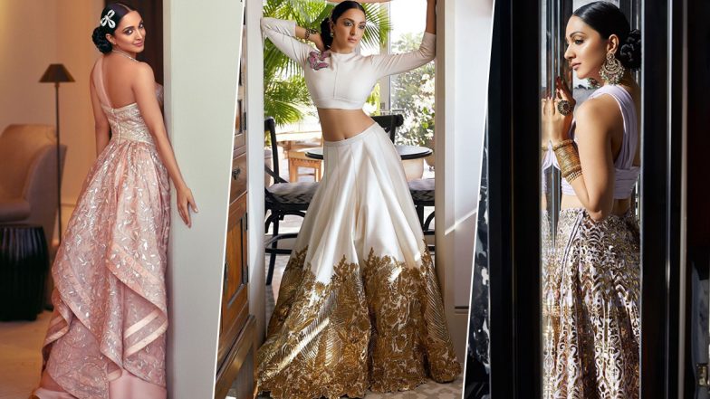 Kiara Advani's Pictures in Pretty Silhouttes with Soft Colour Palette Make her the Perfect Inspiration for all Brides-to-Be (View Pics)