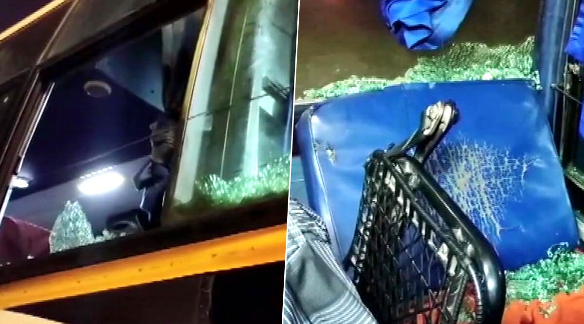 Karnataka Bandh Today: Pro-Kannada Outfits Call for 12-Hour Shutdown Demanding Jobs for Kannadigas, Stones Pelted on Tirupati-Mangaluru Bus in Farangipet Karnataka Bandh Today: Pro-Kannada Outfits Call for 12-Hour Shutdown Demanding Jobs for Kannadigas, Stones Pelted on Tirupati-Mangaluru Bus in Farangipet