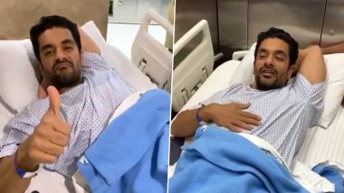 Angad Bedi Undergoes Knee Surgery and Wife Neha Dhupia Is by His Side at the Hospital (Watch Video)