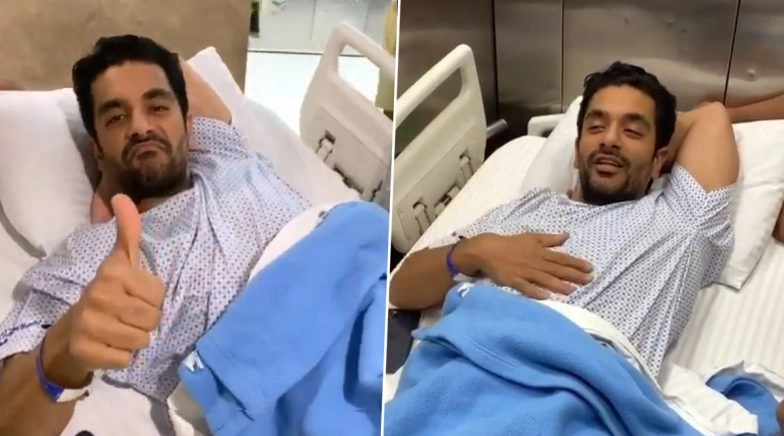 Angad Bedi Undergoes Knee Surgery and Wife Neha Dhupia Is by His Side at the Hospital (Watch Video)