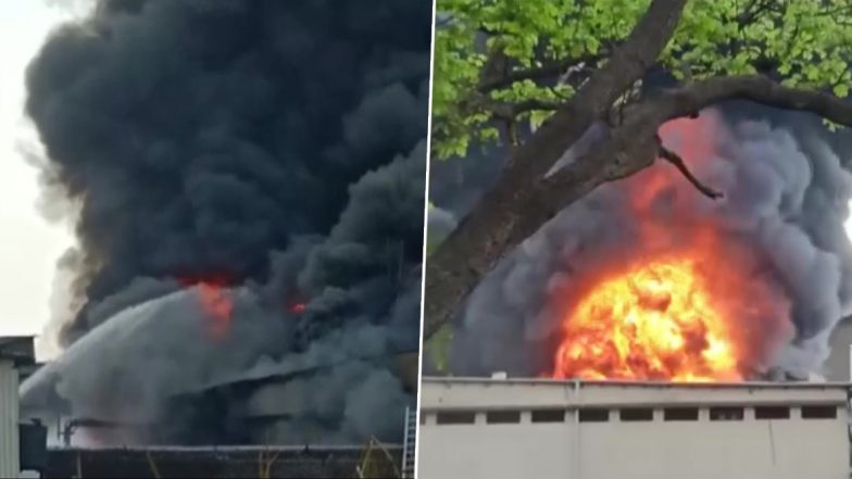 Thane: Fire Breaks Out in Chemical Factory at Dombivli's MIDC; Firefighting Operations Underway