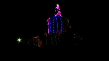 Mahashivratri 2020: Shankracharya Temple in Srinagar Illuminated With Colourful Lights (Watch Video)