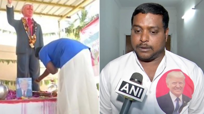 Donald Trump is 'God' For Telangana Man Who is a Die-Hard Fan of The US President And Worships a 6-Feet-Tall Statue of Him