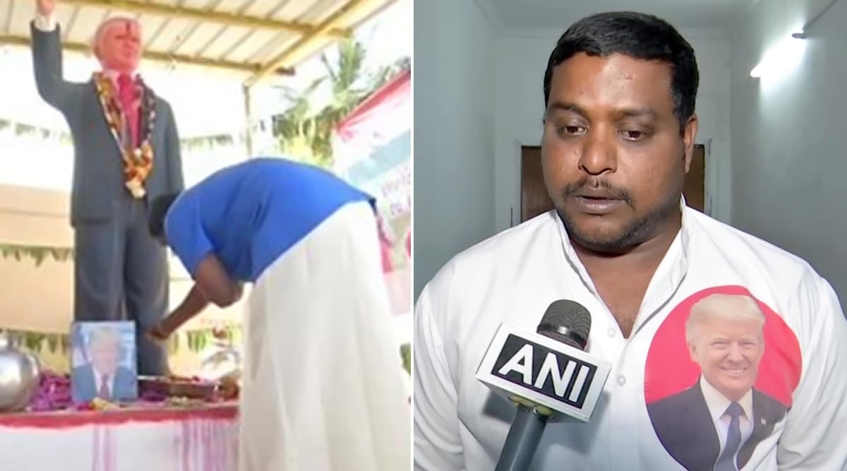 Donald Trump is 'God' For Telangana Man Who is a Die-Hard Fan of The US President And Worships a 6-Feet-Tall Statue of Him Donald Trump is 'God' For Telangana Man Who is a Die-Hard Fan of The US President And Worships a 6-Feet-Tall Statue of Him