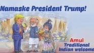 Amul Welcomes US President Donald Trump with Special 'Namaske President Trump' Cartoon