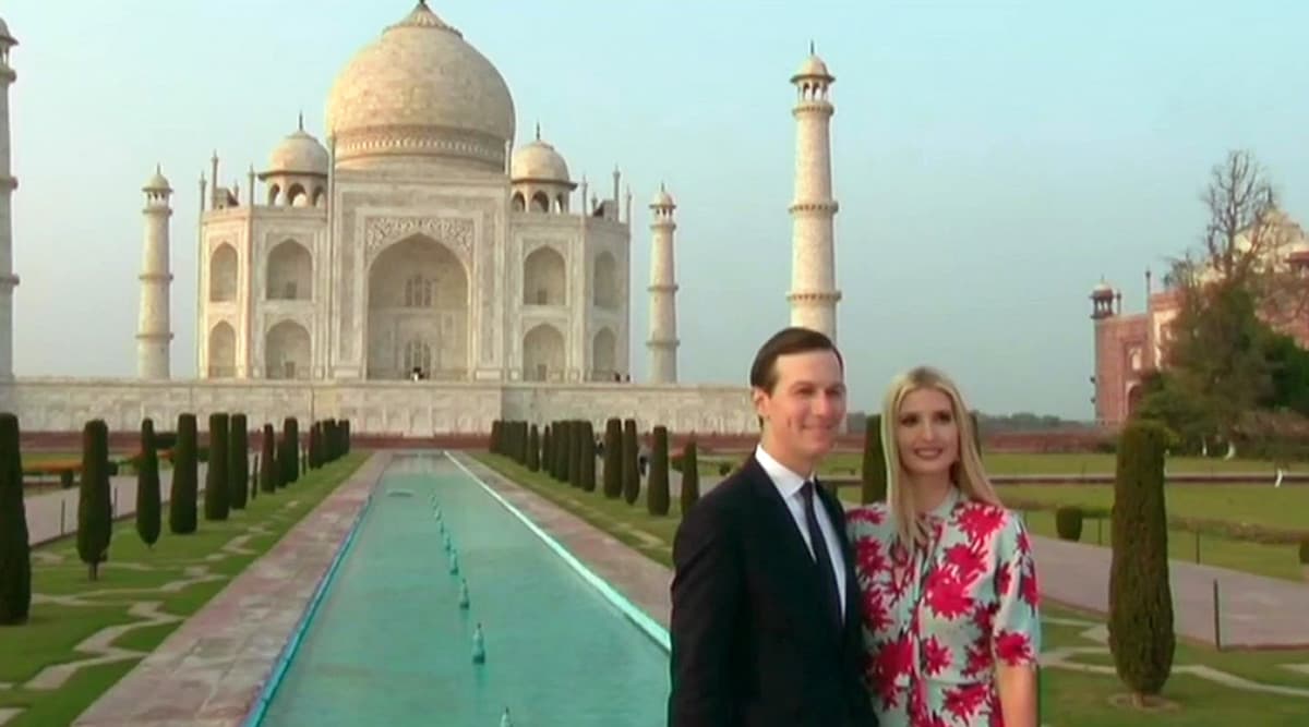 Ivanka Trump Poses With Husband Jared Kushner at The Iconic Taj Mahal ...