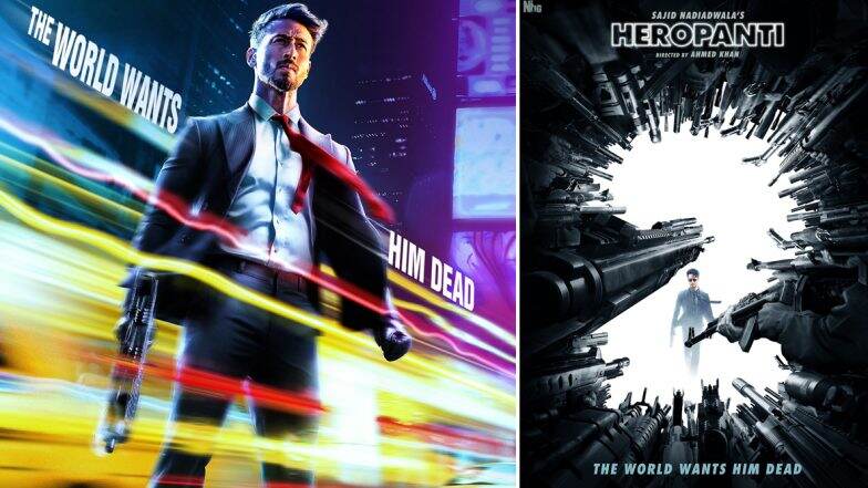 Heropanti 2 Posters: Tiger Shroff-Ahmed Khan Promise More Action Post Their Baaghi 3 Outing! (View Pics)