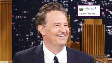 Matthew Perry’s Cryptic Tweet Is Hinting at Friends Reunion? (Read Tweets)