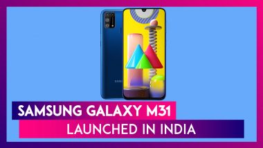 Samsung Galaxy M31 Featuring A 6,000mAh Battery Unveiled in India From Rs 14,999; Price, Features, Variants & Specs