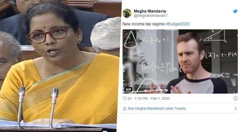 Budget Speech 2020: New Income Tax Slab Becomes Butt of All Jokes While Funny Memes over Calculation Confusion Go Viral on Twitter