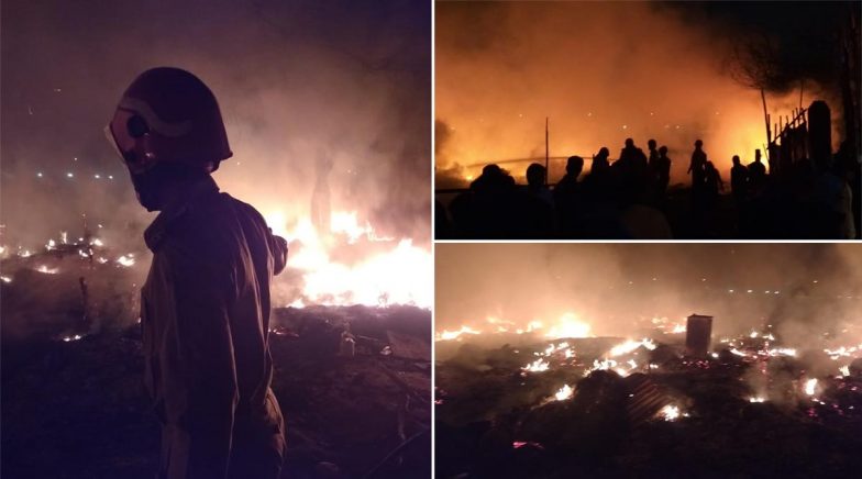 Delhi: Fire Breaks out at Bengali Basti Area of Rohini, 12 fire Tenders at Spot