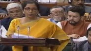 Union Budget 2020 For Women: Nirmala Sitharaman Cites 'Beti Bachao Beti Padhai' Scheme, Says Ratio Enrollment of Girls More Than Boys in Education; Rs 28,600 Crore Allocated For Schemes For Women