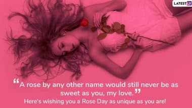 Hot Rose Day 2020 Images and Sexy Dirty Pick-up Lines: WhatsApp Messages and Sensuous Greetings For Passionate Couples to Mark Valentine Week