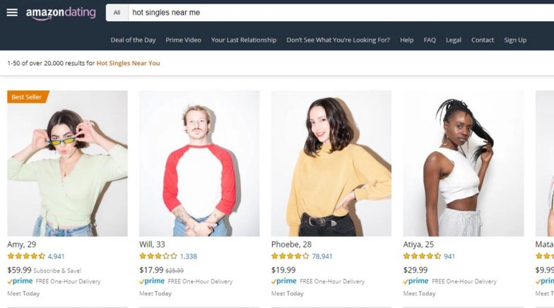 Amazon's Funny Parody Dating Website Is Exactly What Singles Need Before Valentine's Day 2020