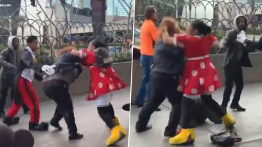 Video of 'Minnie Mouse' Beating Up Security Personnel Goes Viral While 'Mickey' and 'Goofy' Try To Calm The Fued