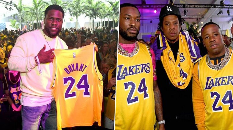 Jay Z wears Kobe Bryant jersey at Super Bowl party in tribute