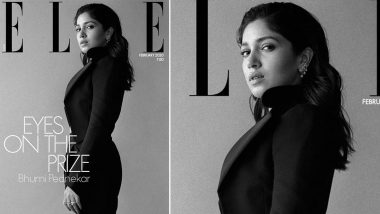 Bhumi Pednekar Looks Graceful and Reminds Us of Filmfare's Black Lady On Elle Magazine's February Cover (See Pic)