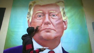 Jagjot Singh Rubal, Amritsar-Based Artist, Makes Lifelike Portrait of US President Donald Trump Ahead of His Visit to India; See Pics