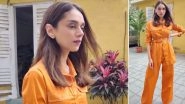 Aditi Rao Hydari Blazes in an Orange Cinched Suit, Her Chic Style Is a Perfect Steal!