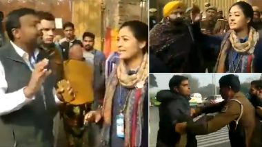 Delhi Assembly Elections 2020: Congress Candidate Alka Lamba Loses Her Cool, Tries to Slap AAP Worker Over Comment on Her Son; Watch Video