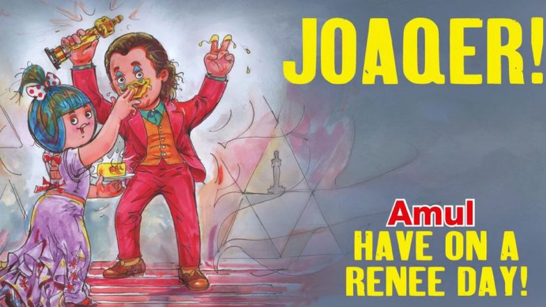 Oscars 2020: Amul Pays a Delicious Tribute to Winners Joaquin Phoenix and Renee Zellweger (View Pic)