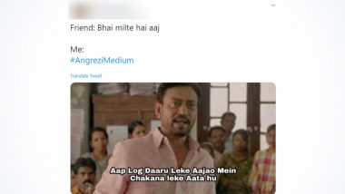 Angrezi Medium Funny Memes and Jokes Trend on Twitter After Trailer of The Irrfan Khan- Radhika Madan Starrer Released