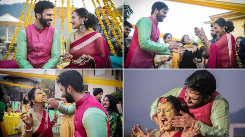 Ankit Siwach Marries Girlfriend Nupur Bhatia In Uttarakhand, Haldi Pictures Out Now