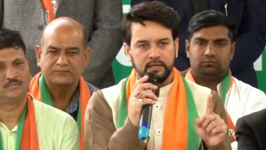 Delhi Elections 2020: 'Shaheen Bagh Will be Vacated on February 11, Immediately After Results', Says BJP's Anurag Thakur