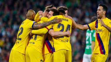 La Liga 2019-20: Lionel Messi Hat-Trick of Assists Helps Barcelona Beat Real Betis and Keep Pace with Real Madrid